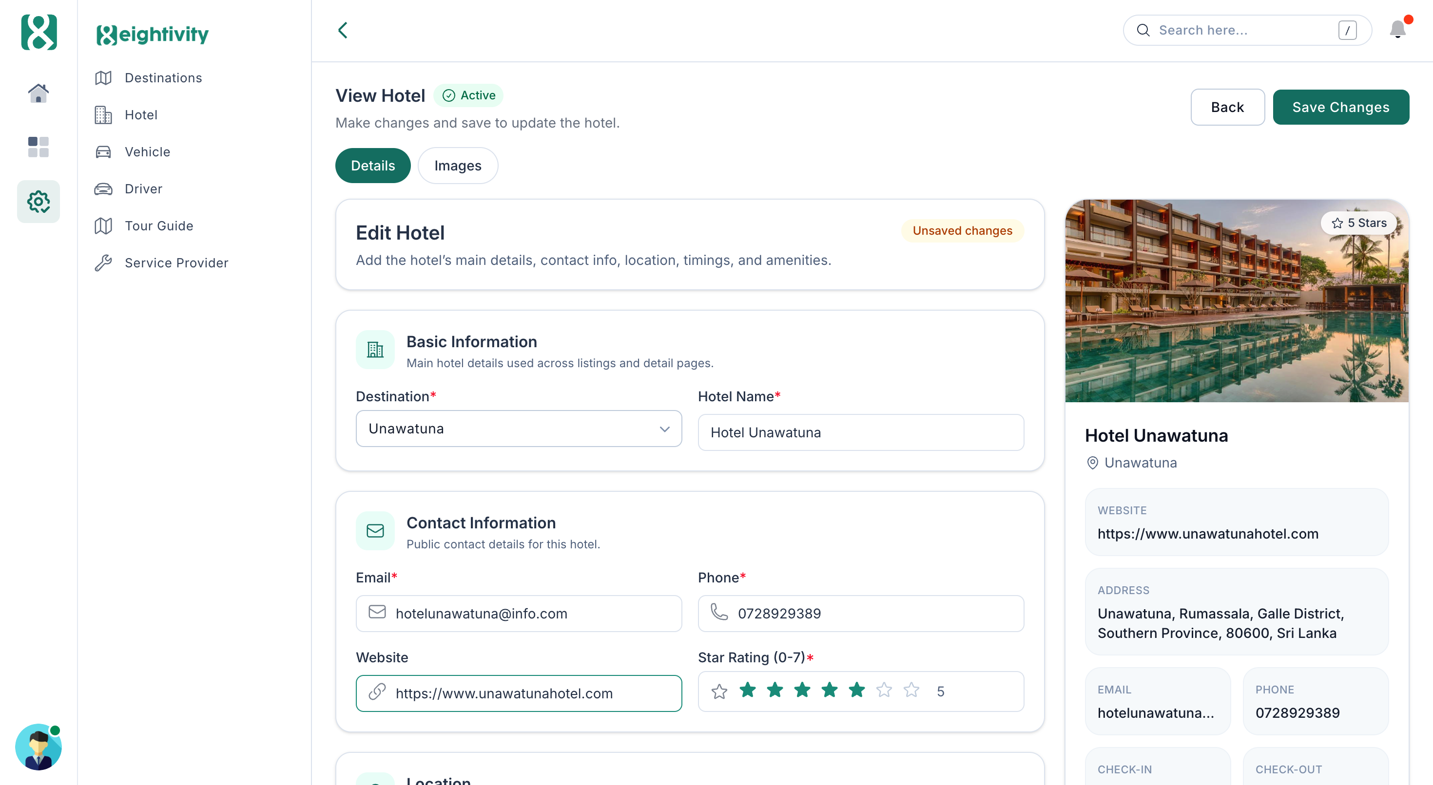 Eightivity CRM screen 7